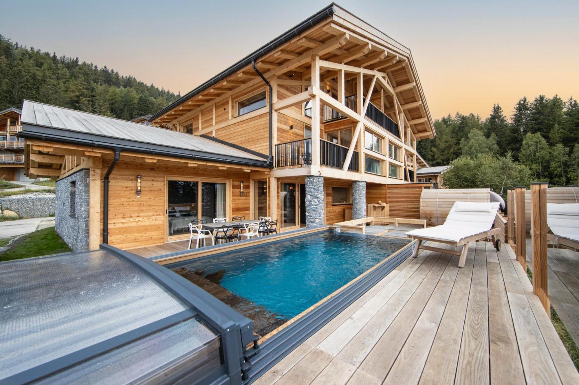 Chalet Bela Vya 1 Luxe Ski Et Spa Villa Bourg-Saint-Maurice Eksteriør bilde